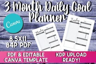 Boost Productivity with 3 Month Goal Planner KDP