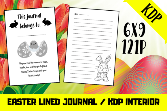 Elevate Your Publishing Game with the Easter Lined Journal KDP Journal