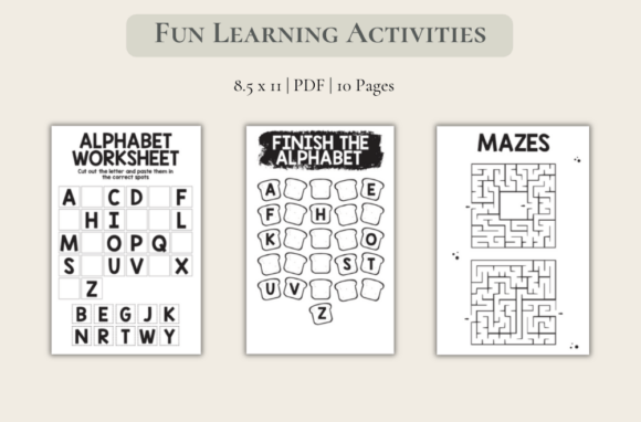 Fun Activity Learning Sheets X 10