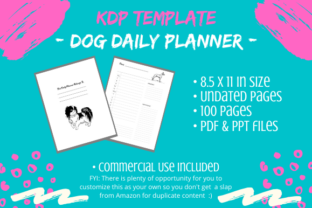 KDP Interior - Dog Lover Daily Planner: A Customizable Template for Low Content Publishers