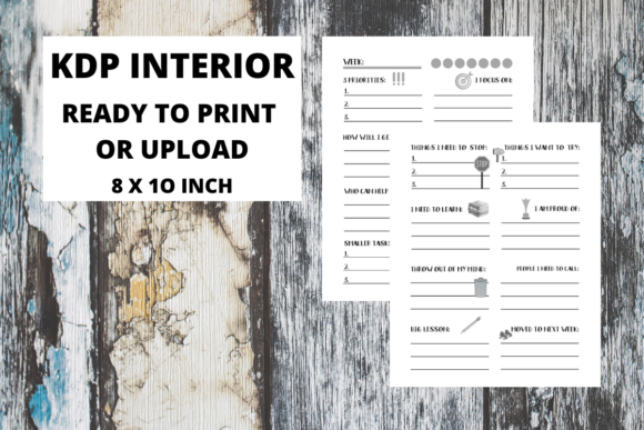 KDP Interior Undated Weekly Planner: Your Ultimate Organization Tool