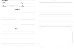 Simple Blank Recipe Book 6 X 9 Inches: A Strategic Tool for Culinary Creativity and Organization