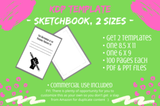 Unlocking Creativity with KDP Template - 2 Sketchbooks, 2 Sizes